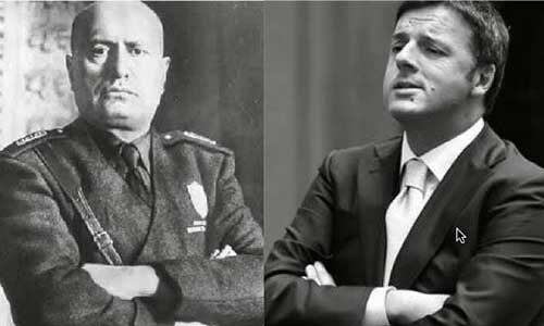 Mussolini non arrivò mai a tanto: Renzi minaccia il presidente del Senato Grasso.
