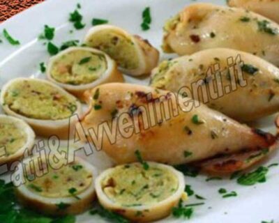 Calamari ripieni al forno – Ricetta Siciliana