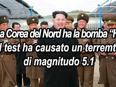 Kim Jong-un: la Corea del nord ha la bomba “H”, siamo tra gli Stati nucleari