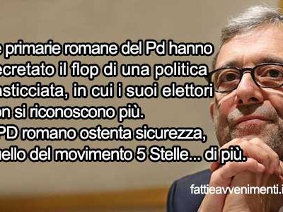 Primarie PD Roma. Roberto Giachetti: la vittoria di “Pirro”