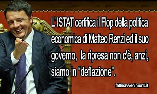 Neanche l’ISTAT riesce a nascondere il Flop dell’economia italiana
