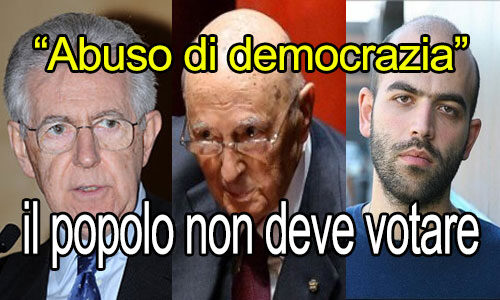 Brexit: Saviano, Napolitano e Monti, il popolo non deve votare