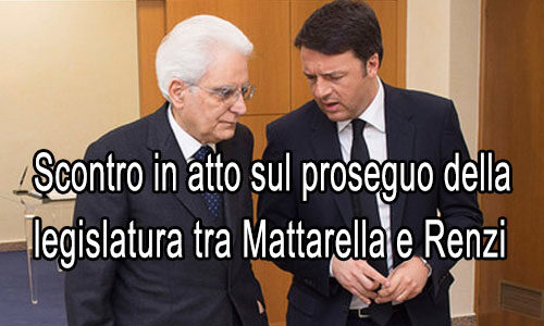 Renzi rassicura Mattarella: ho i numeri vado avanti