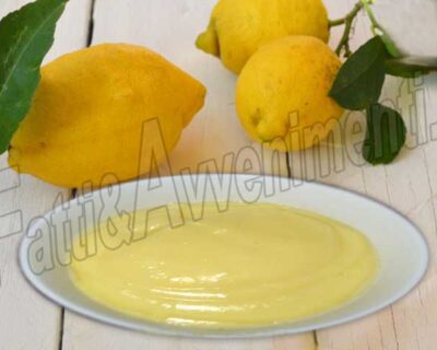 Crema al limone senza latte- Ricetta siciliana