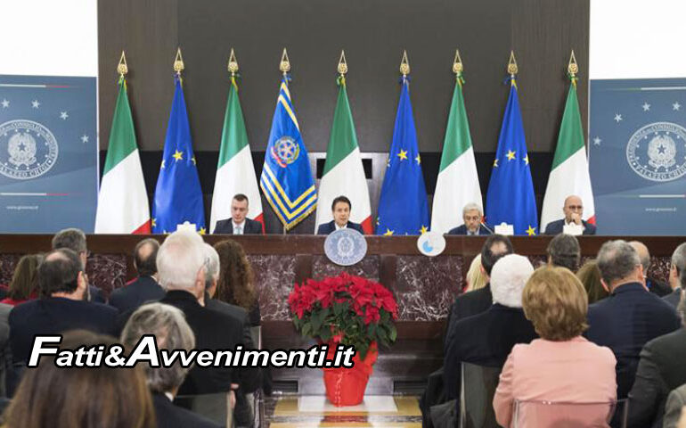 Conferenza stampa di fine anno del Premier Conte: “Manovra scritta in Italia, noi non siamo con le lobby”