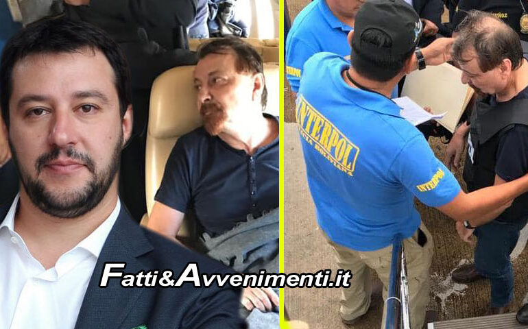 Decollato l’aereo che porterà Battisti in Italia, Salvini: “Finirà la sua vita in galera” – FOTO