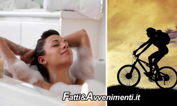 Salute & Benessere. Un bagno caldo fa dimagrire quanto un giro in bici? Ecco gli effetti reali