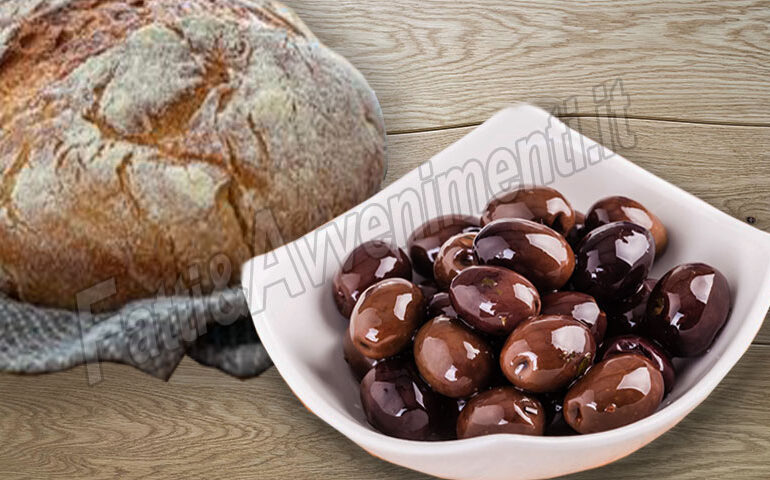 Olive nere siciliane “dolci” conservate con bicarbonato e sale