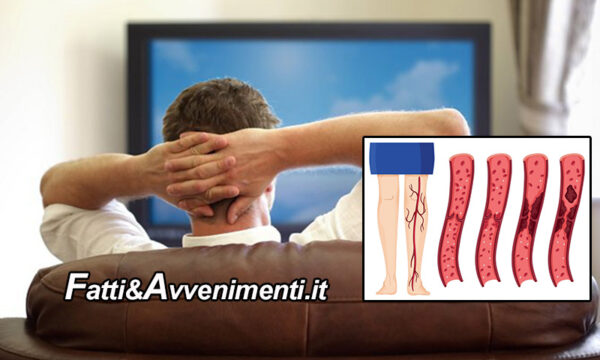 Salute & Benessere. Troppe ore davanti alla Tv può aumentare il rischio di tromboembolismo venoso
