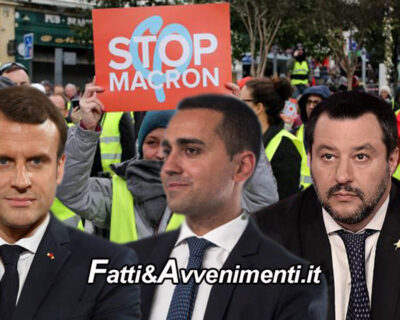 Scontro tra Italia e Francia: Di Maio incontra i Gilet gialli, Macron non vuole più i migranti economici e Salvini tuona